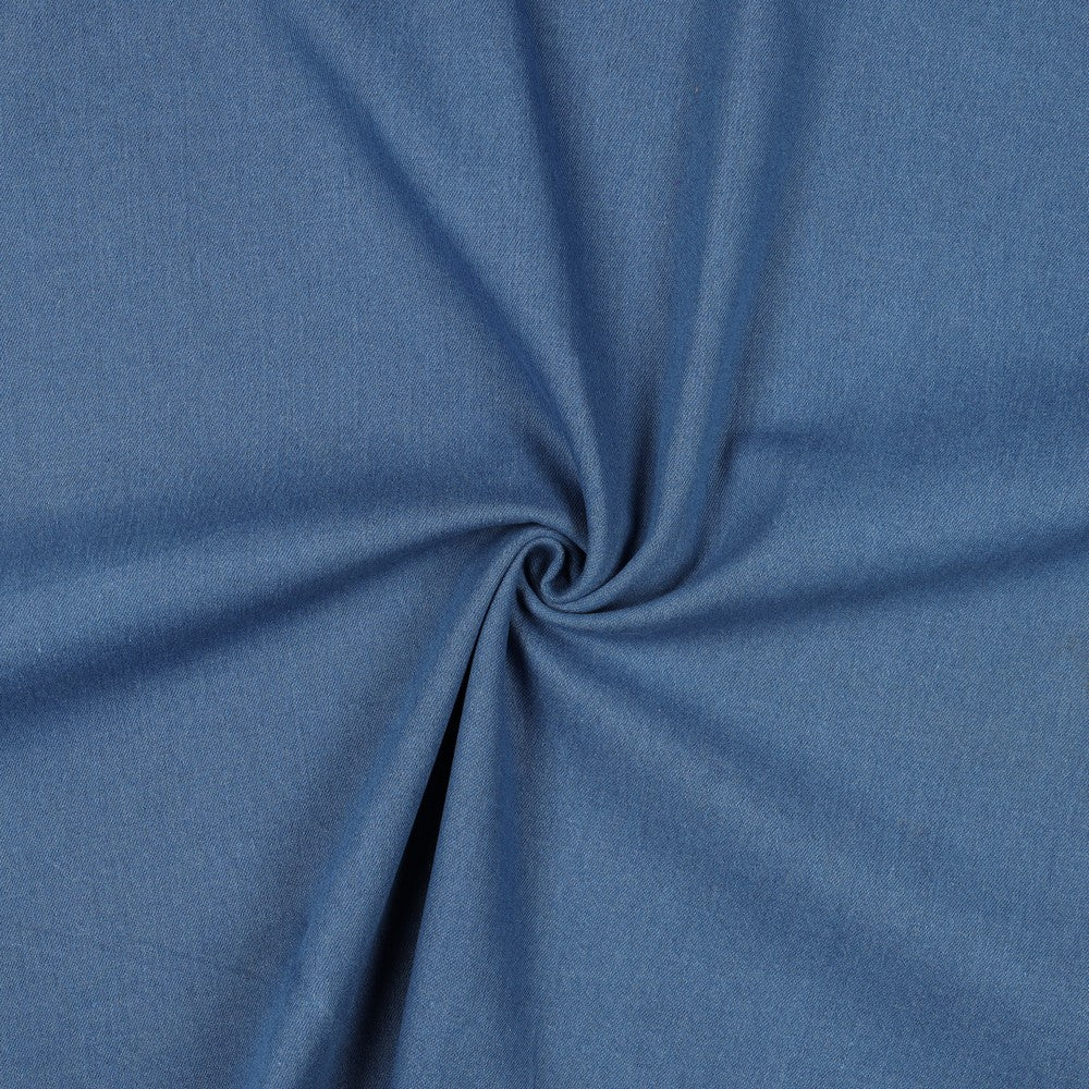 DENIM STRETCH 11OZ RECYCLED INDIGO BLEACHED