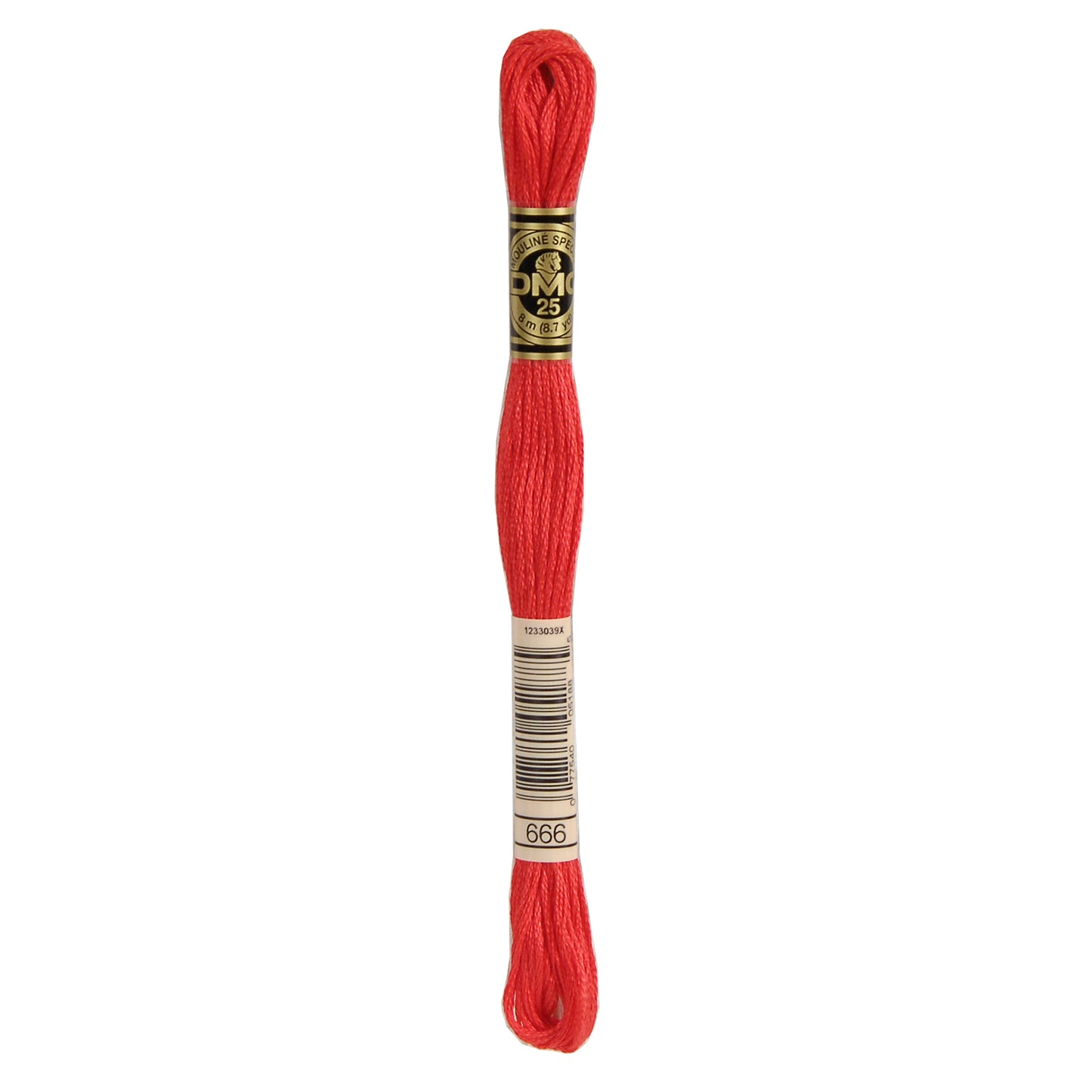 DMC Mouliné splijtzijde borduurgaren 6 draads 8 meter - Kleur 666