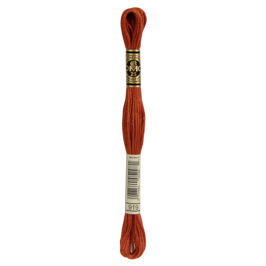 DMC Mouliné splijtzijde borduurgaren 6 draads 8 meter - Kleur 919