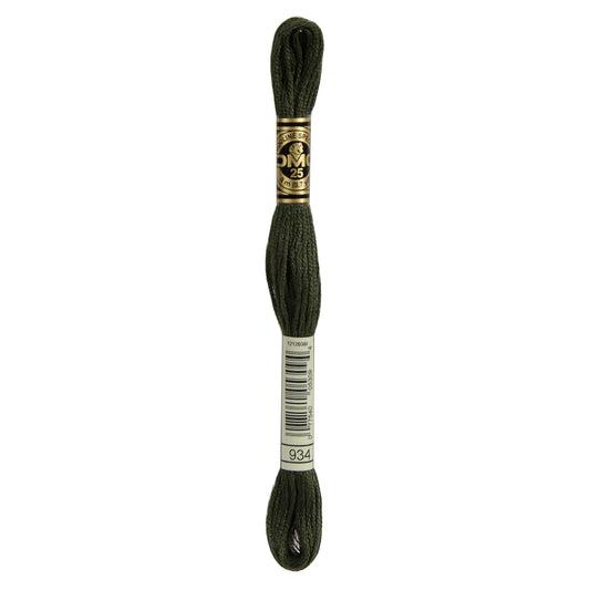 DMC Mouliné splijtzijde borduurgaren 6 draads 8 meter - Kleur 934