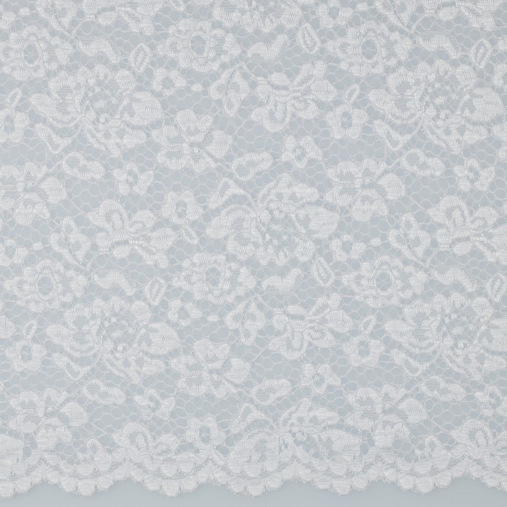 LACE TWO-SIDE SCALLOP - WHITE