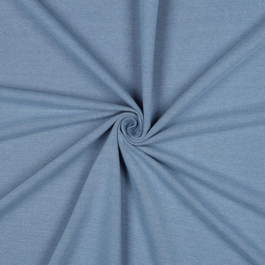 DENIM FRENCH TERRY BLEACHED