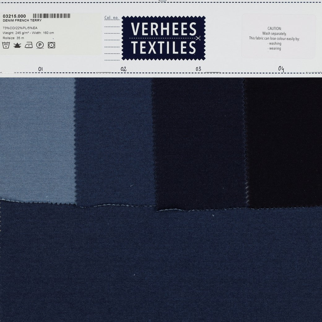 DENIM FRENCH TERRY DARK BLUE
