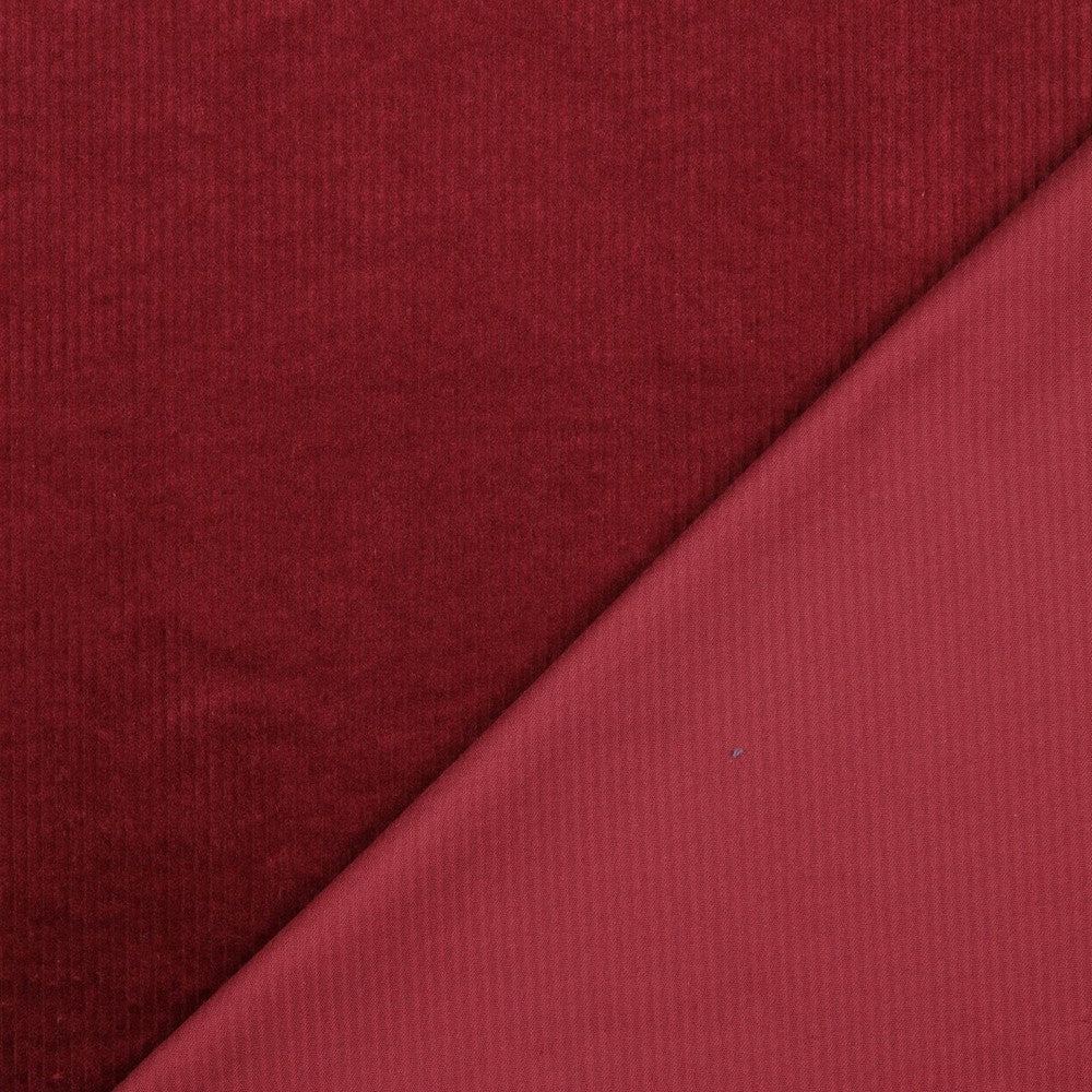 CORDUROY WASHED 6W STRETCH BORDEAUX RED