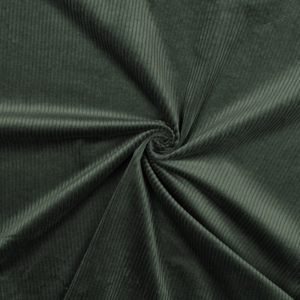 CORDUROY WASHED 6W STRETCH DARK GREEN