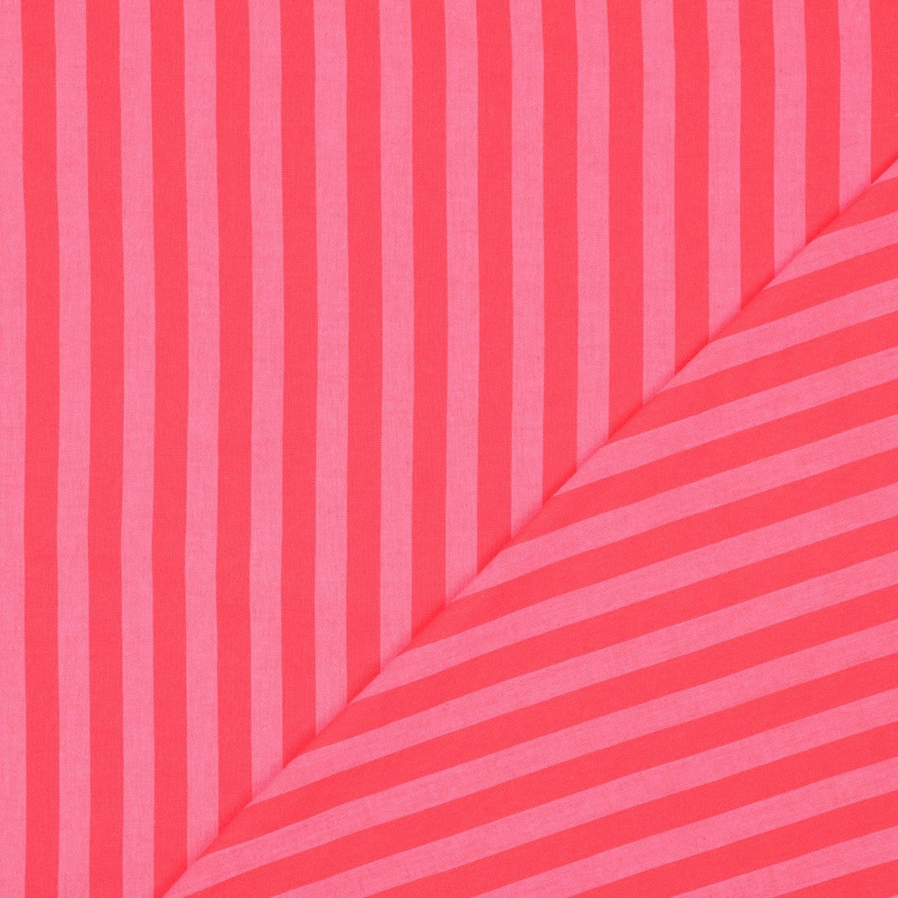 COTTON YARN DYED STRIPES PINK