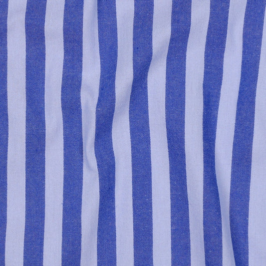COTTON YARN DYED STRIPES BLUE