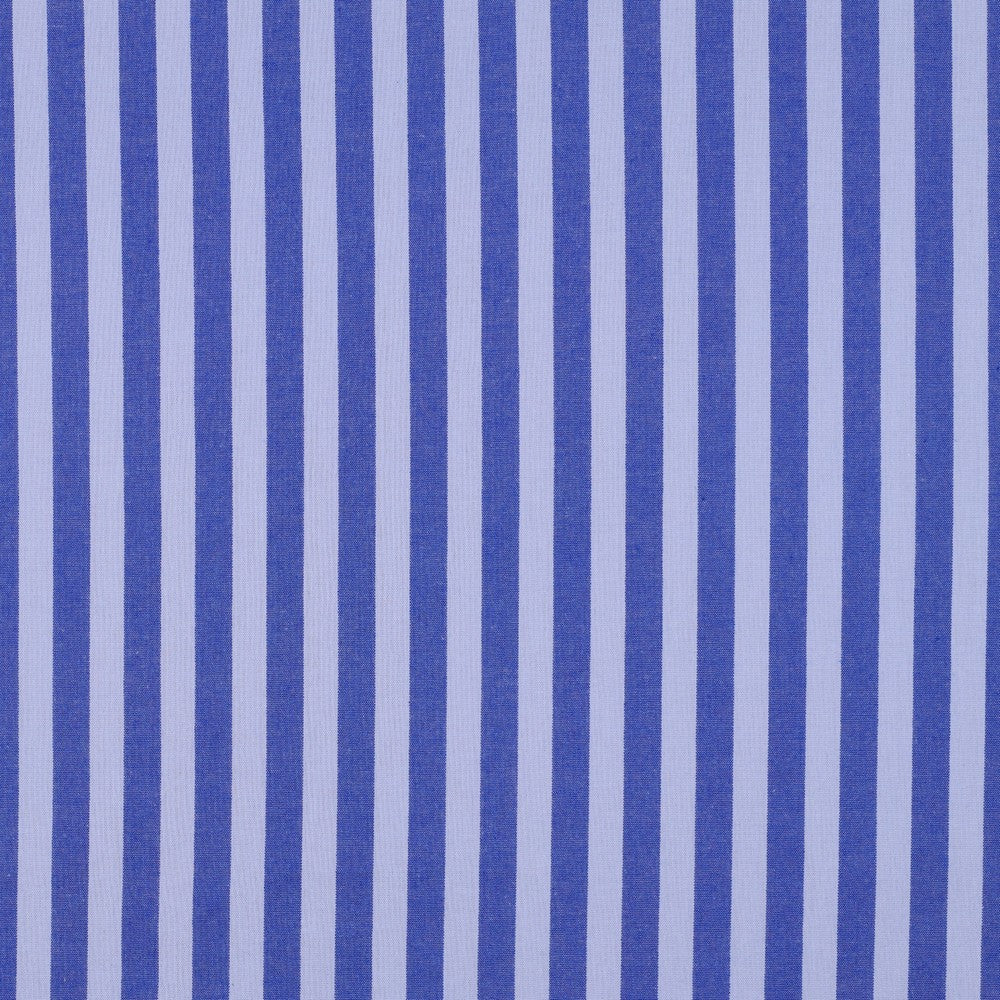 COTTON YARN DYED STRIPES BLUE