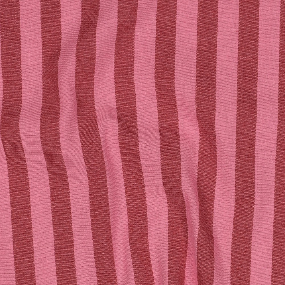 COTTON YARN DYED STRIPES MAUVE