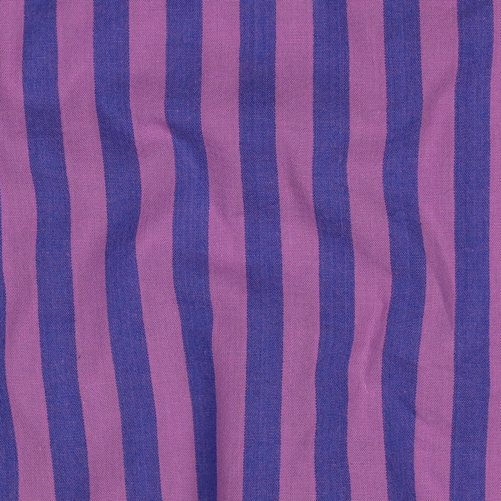 COTTON YARN DYED STRIPES PURPLE