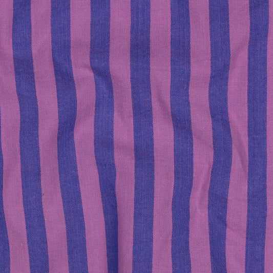 COTTON YARN DYED STRIPES PURPLE