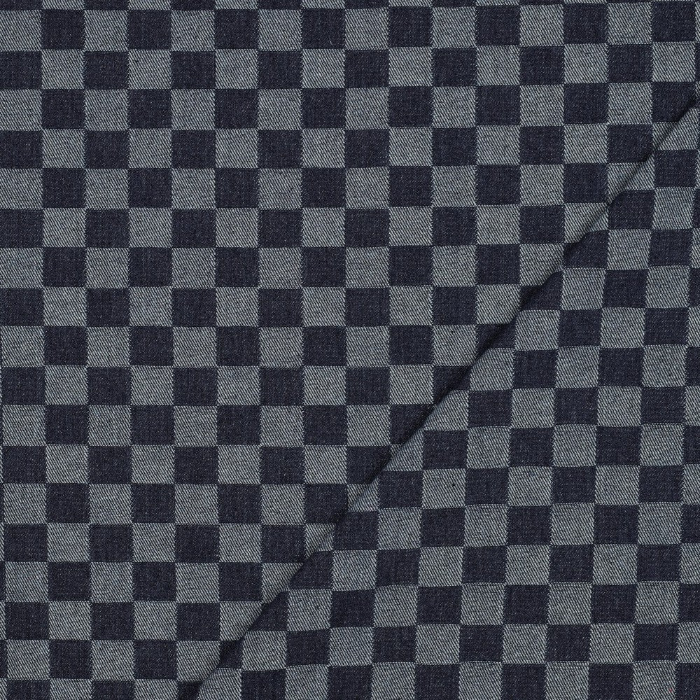 DENIM JACQUARD CHECKS - JEANS