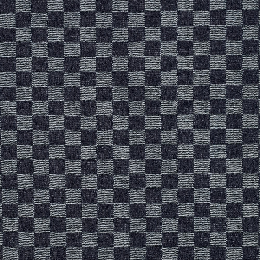 DENIM JACQUARD CHECKS - JEANS