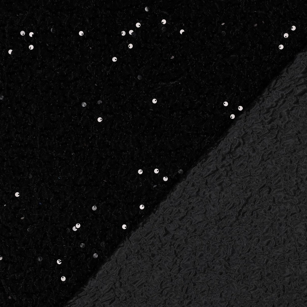 SEQUINS VELVET - BLACK