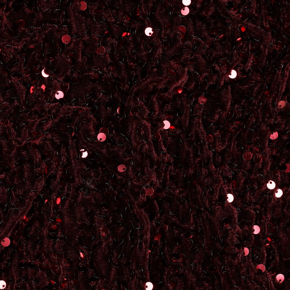 SEQUINS VELVET - BORDEAUX