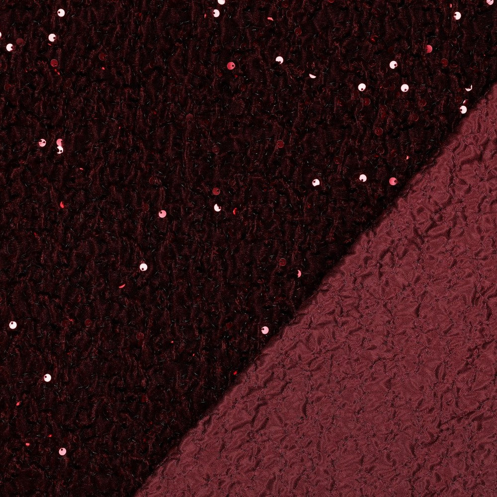 SEQUINS VELVET - BORDEAUX