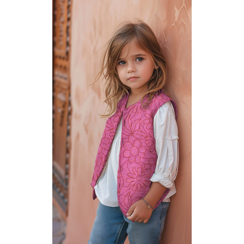 COTTON STEPPED FLOWERS