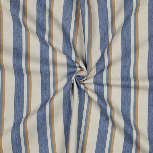 DENIM YARN DYED STRIPES - CAMEL