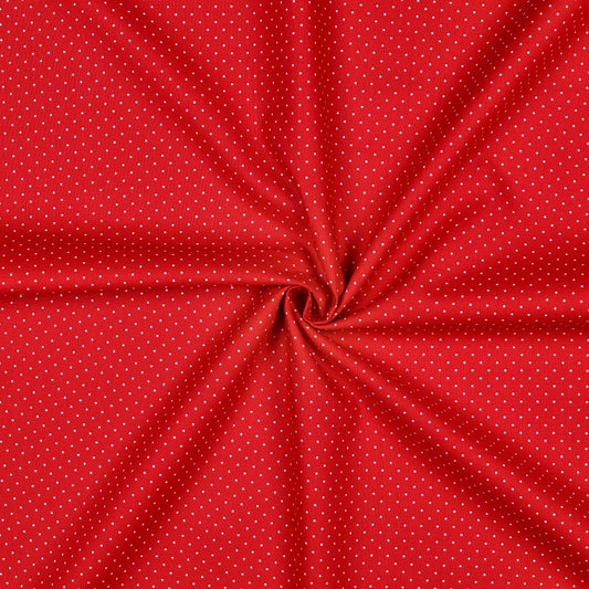 POPLIN PETIT DOTS - RED