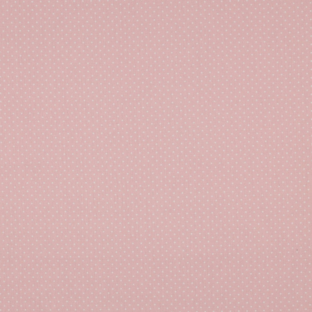 POPLIN PETIT DOTS - OLD ROSE
