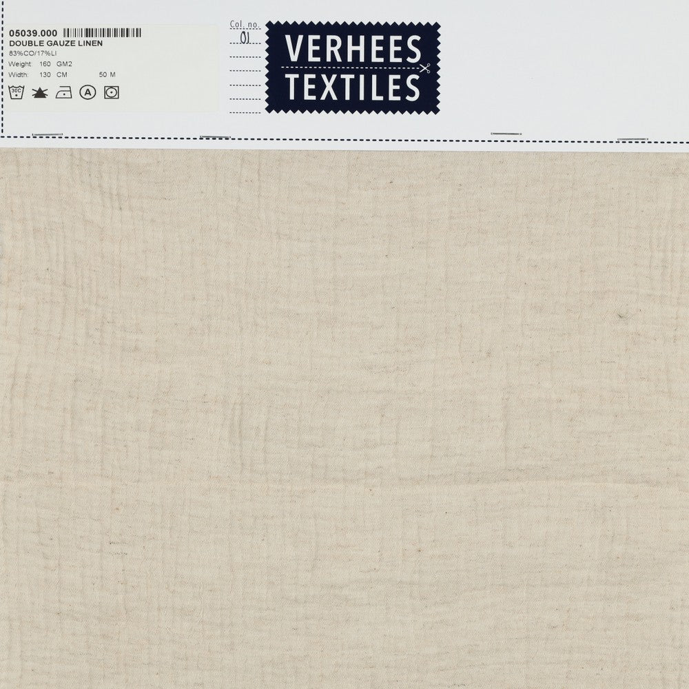 DOUBLE GAUZE LINEN NATURAL