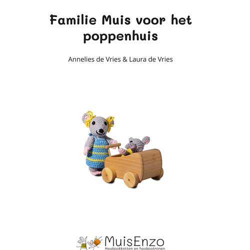 Familie Muis voor het poppenhuis