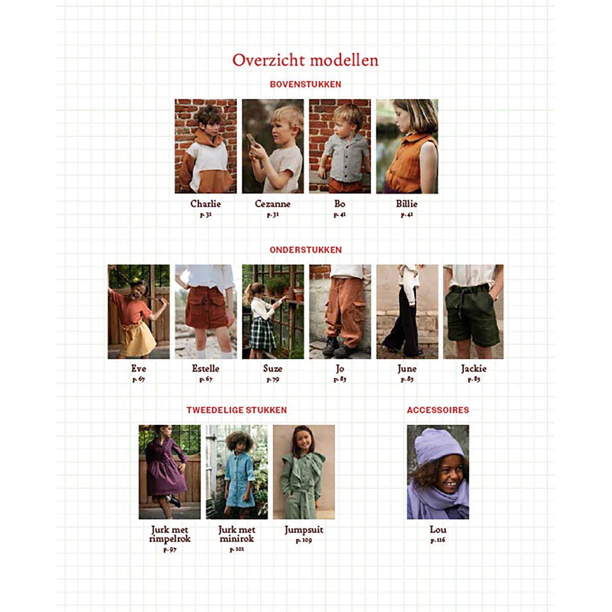 De complete kindergarderobe in 12 patronen