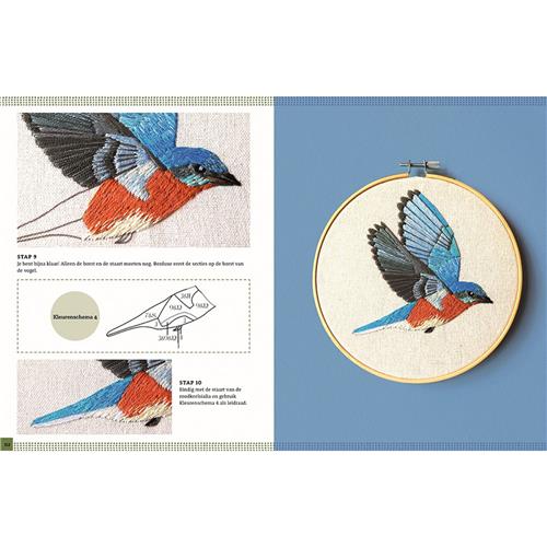 Vogels borduren