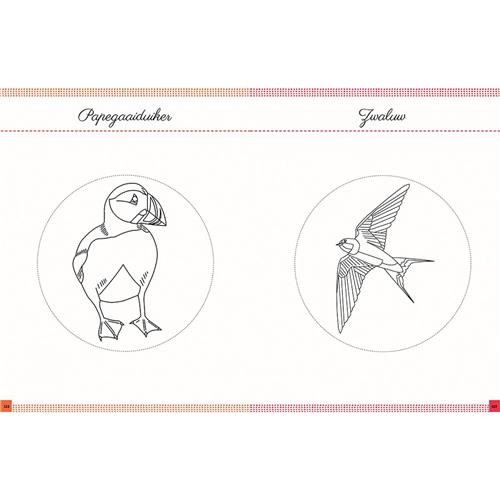 Vogels borduren