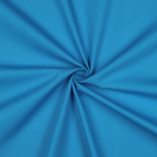 COTTON POPLIN AQUA