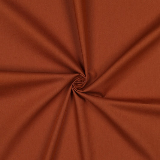 COTTON POPLIN - COGNAC