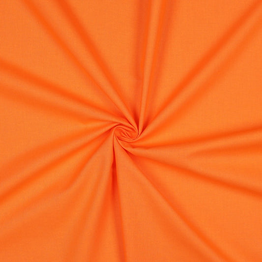 COTTON POPLIN - TANGERINE