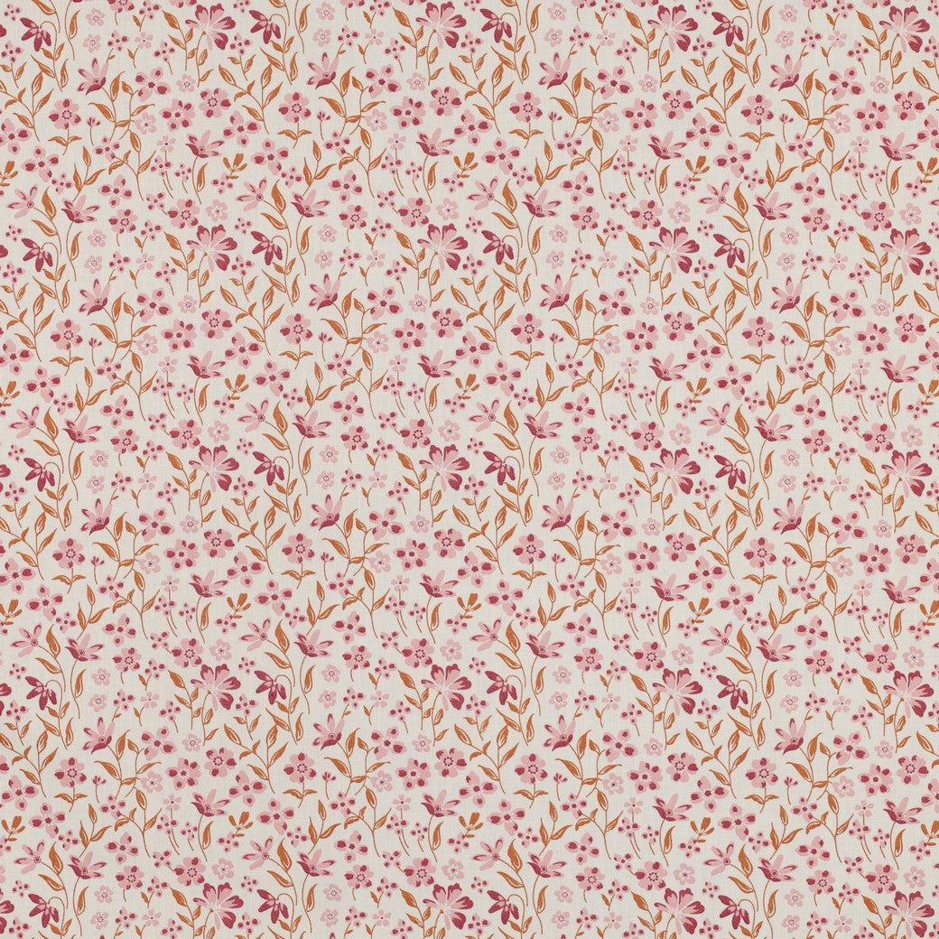 FINE POPLIN FLOWERS - PINK