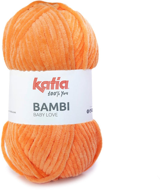 Katia Bambi - 339 mandarijn - Chenille Garen