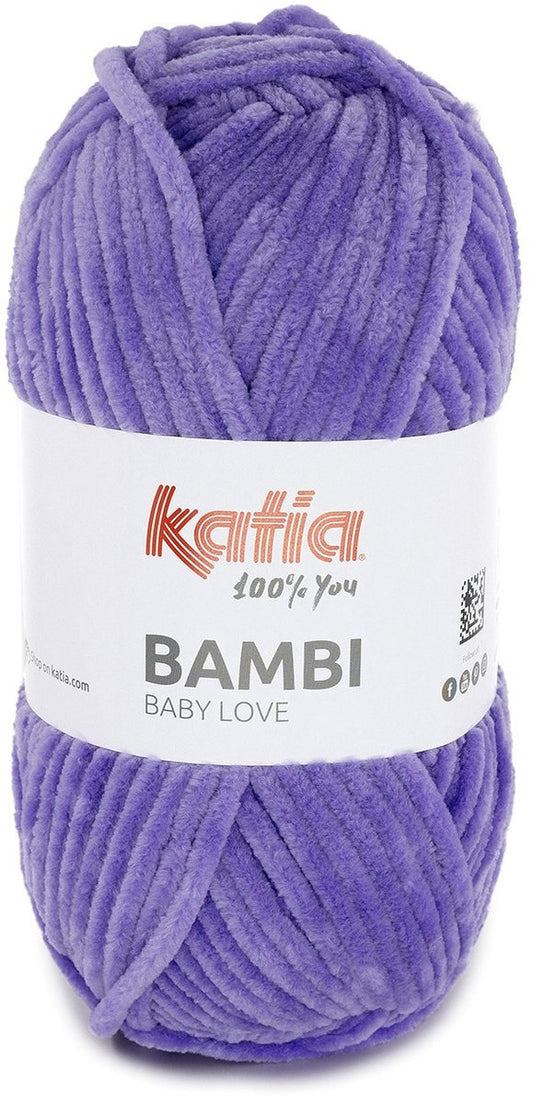 Katia Bambi - 336 lila - Chenille Garen