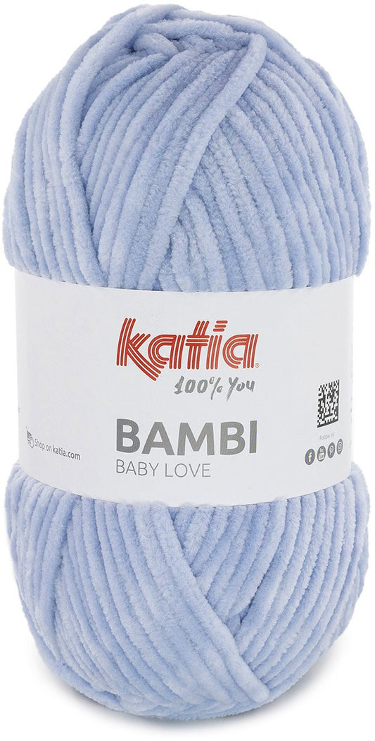 Katia Bambi - 335 hemelsblauw - Chenille Garen
