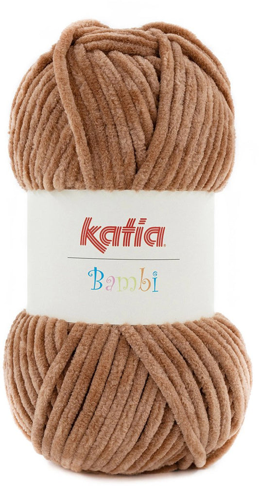 Katia Bambi - 330 bruin - Chenille Garen