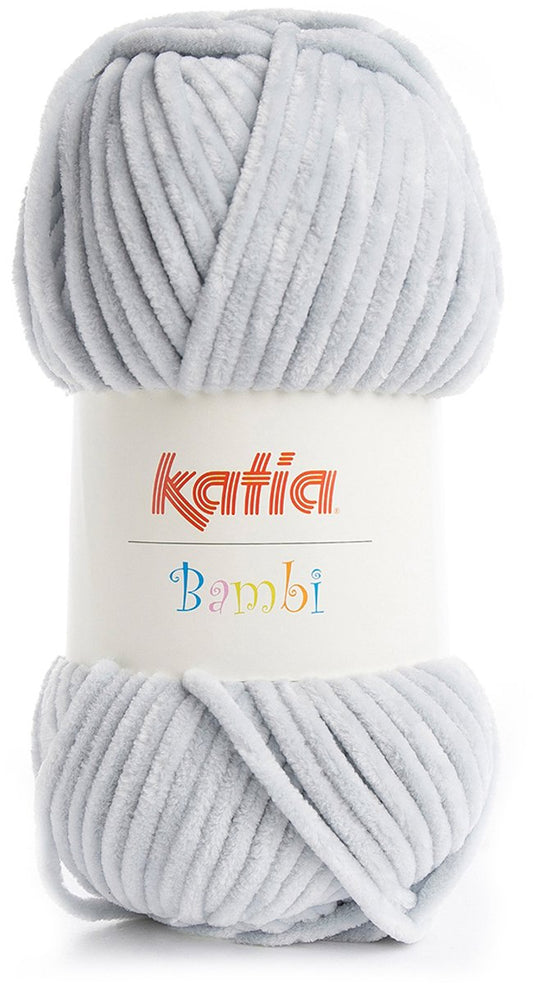 Katia Bambi - 325 parelgrijs - Chenille Garen