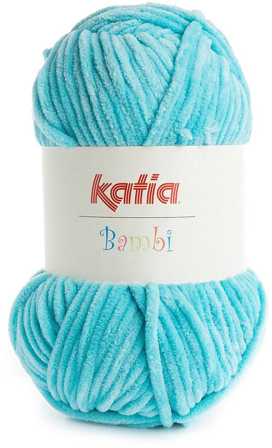Katia Bambi - 317 turquoise - Chenille Garen