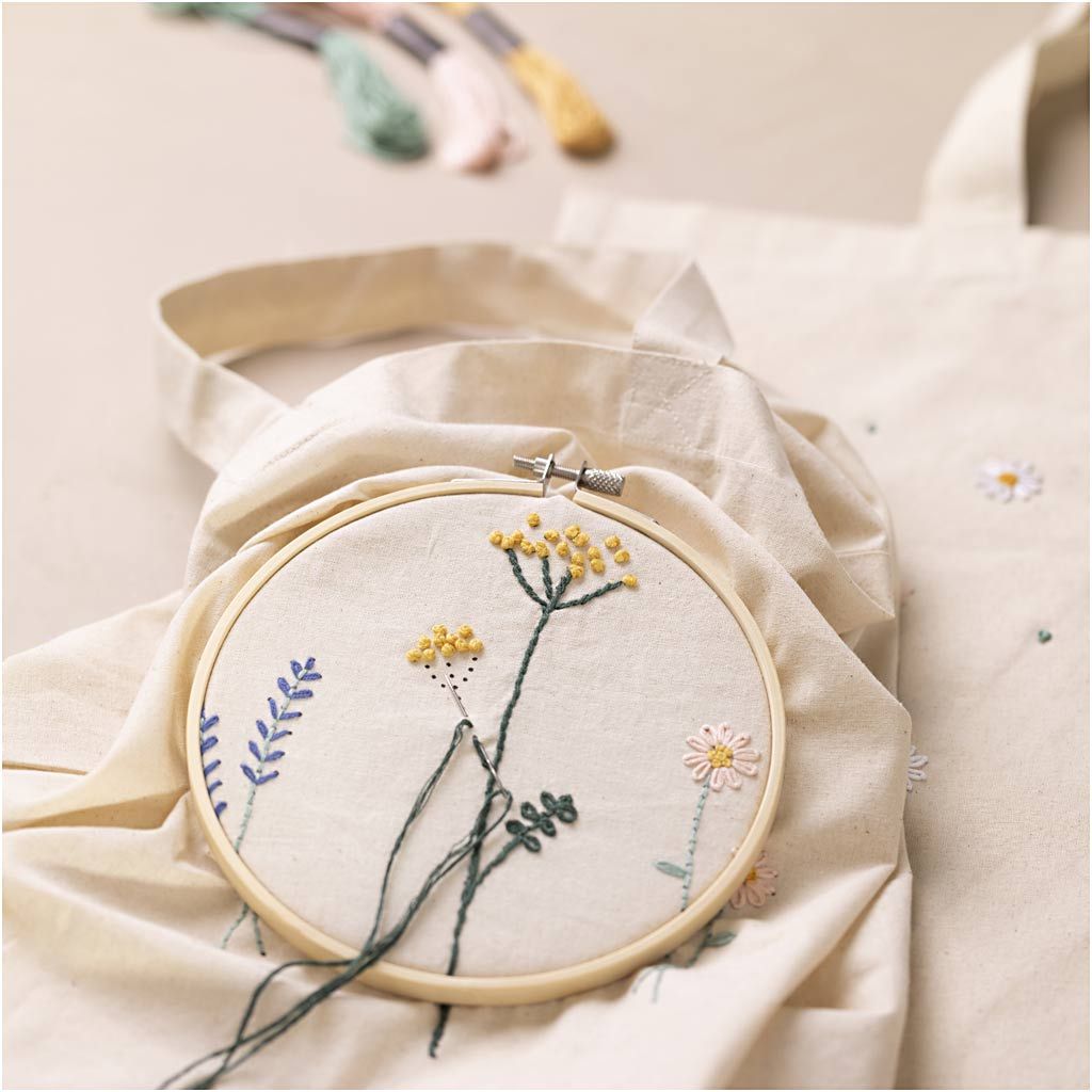 Starter Hobbyset Borduurwerk - Bloemen