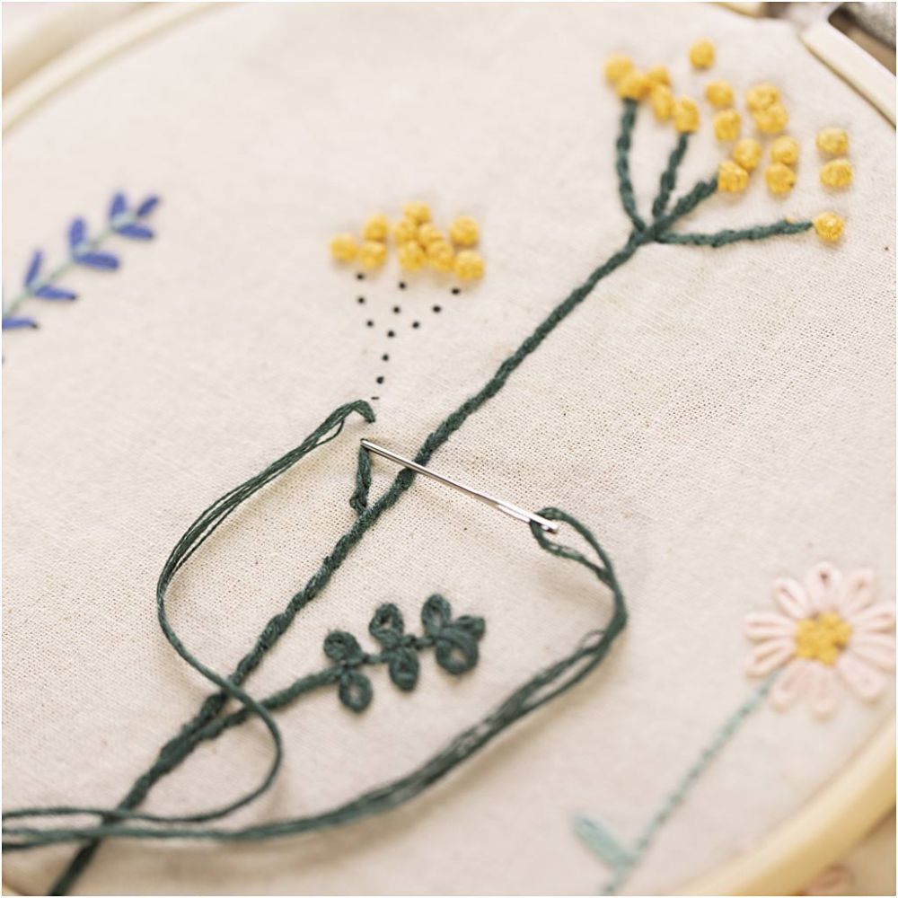 Starter Hobbyset Borduurwerk - Bloemen