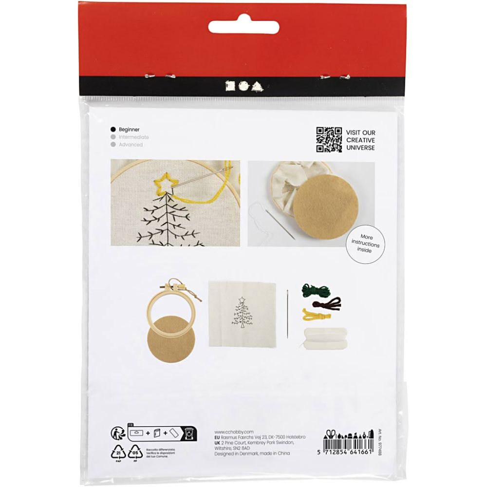 Mini Hobbyset Borduurwerk - Kerstboom
