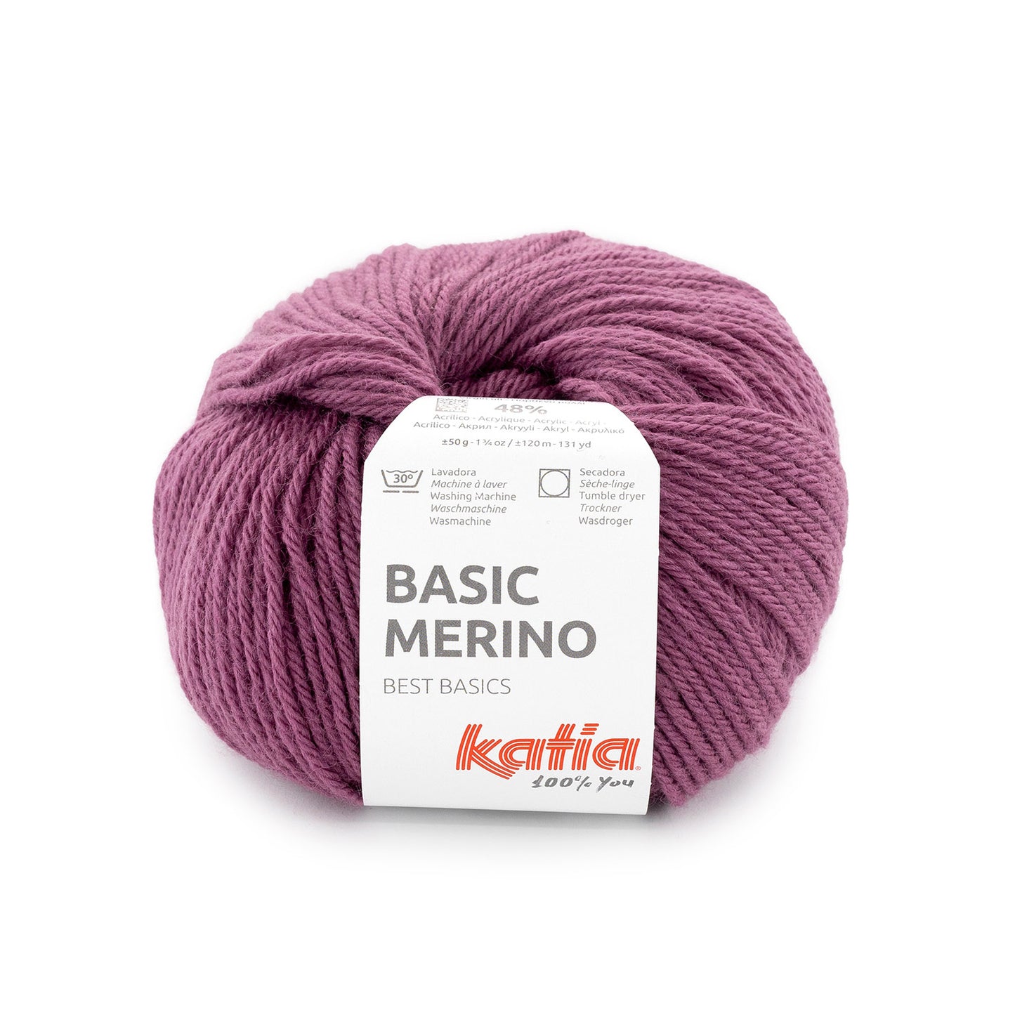 Katia Basic Merino Pruim kleur - 105
