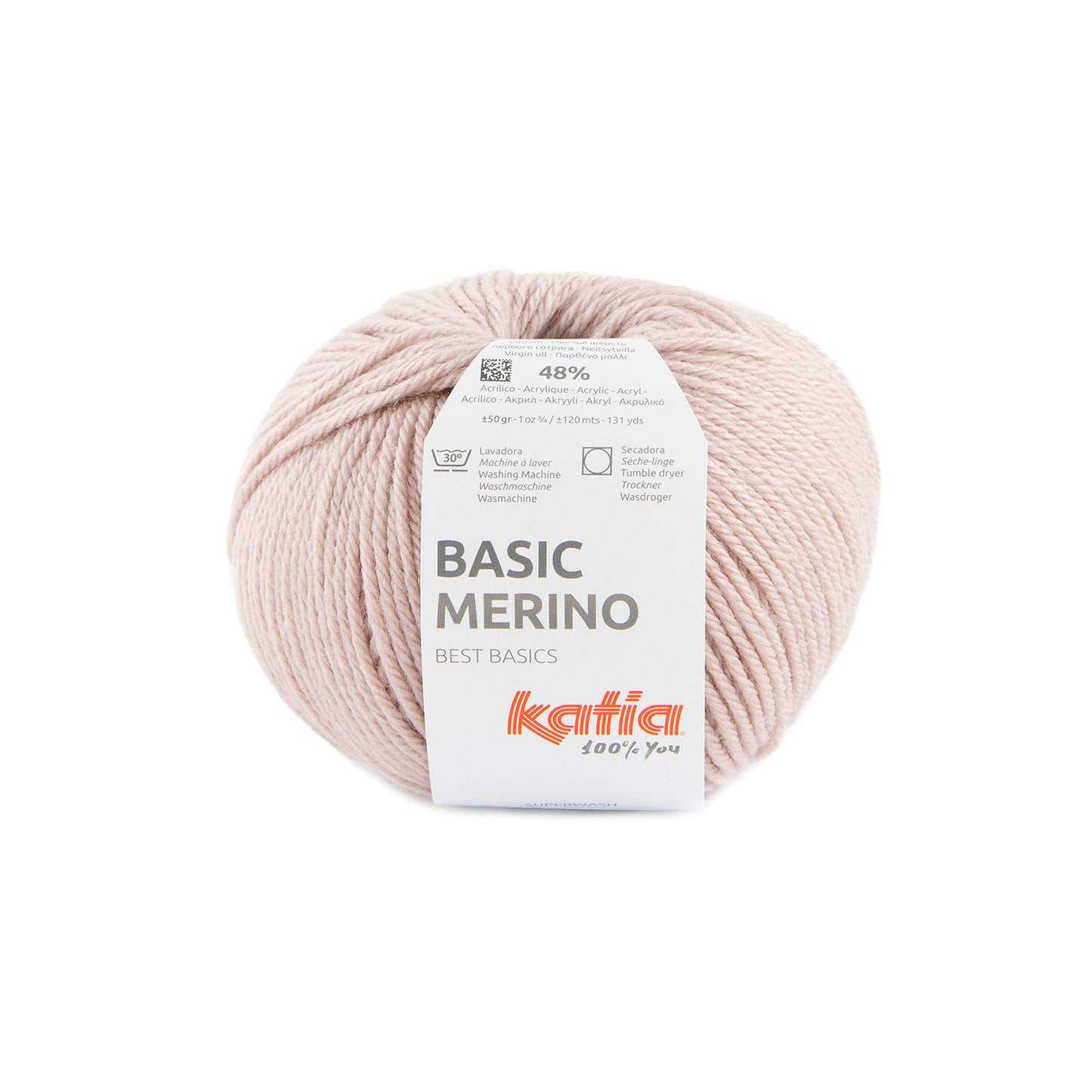 Katia Basic Merino Parelachtig roze kleur - 91