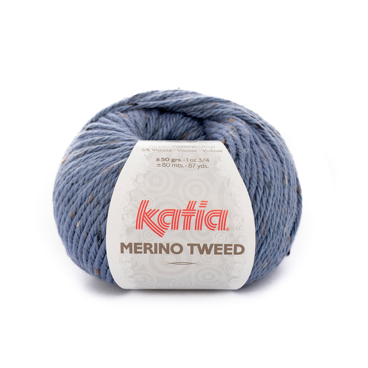 Katia Merino Tweed Licht blauw kleur - 306