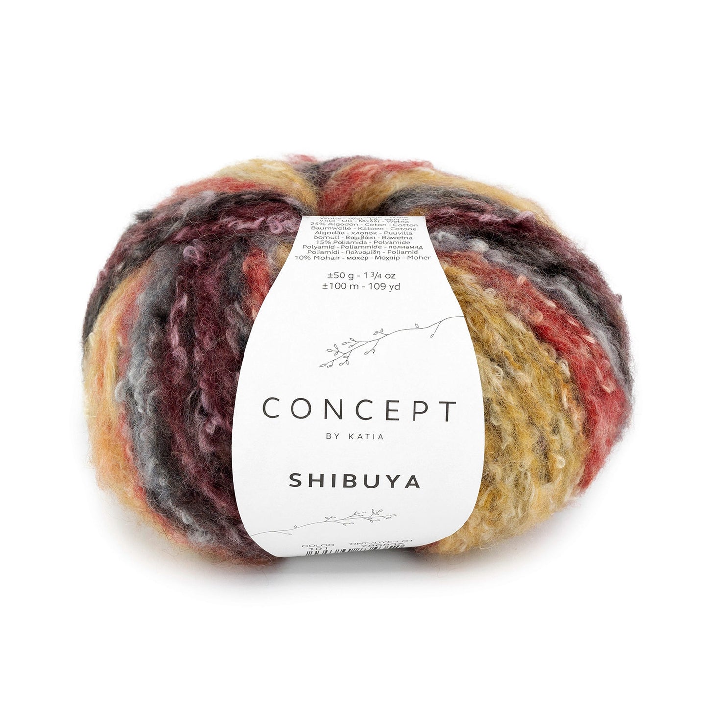 Katia Shibuya Rood-Roest bruin-Grijs kleur - 101