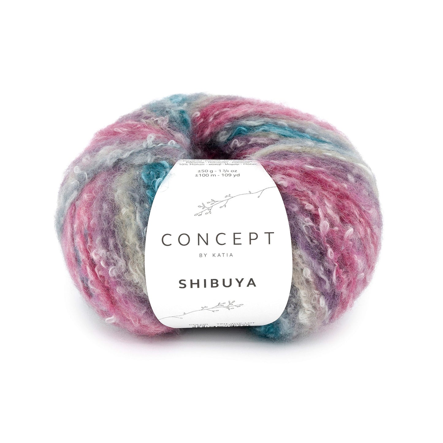 Katia Shibuya Kauwgom roze-Grijs-Olieverf kleur - 103
