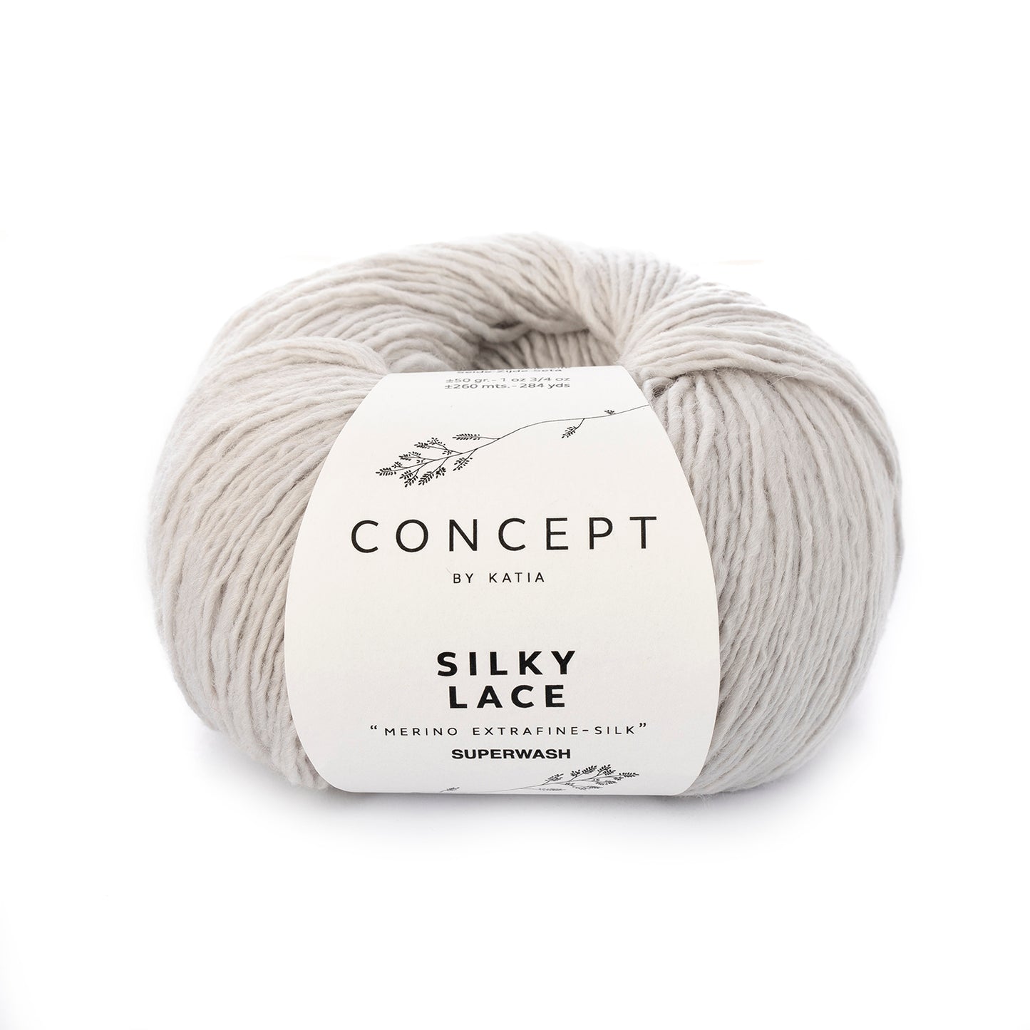 Katia Silky Lace Parelachtig licht grijs kleur - 173