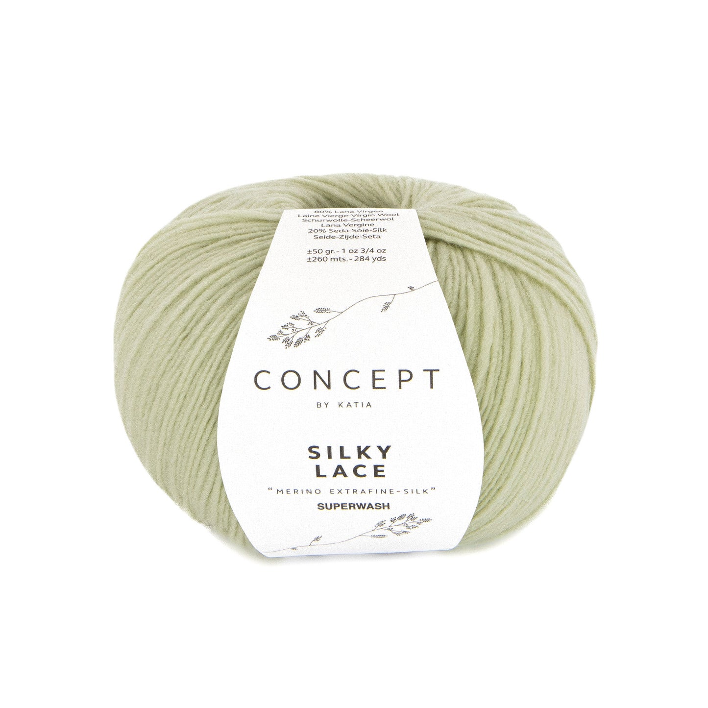 Katia Silky Lace Witachtig groen kleur - 188