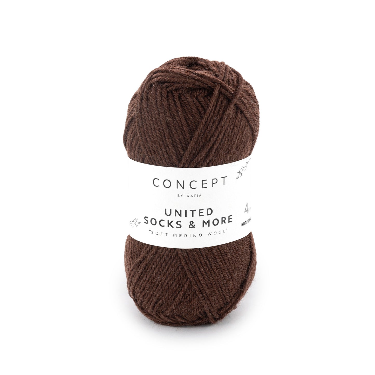 Katia United Socks & More Donker bruin kleur - 102